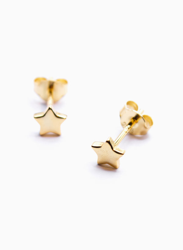 Star Gold Earrings