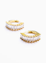 Salome White Gold Earrings