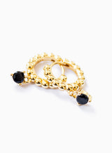 Ivy Black Gold Earrings