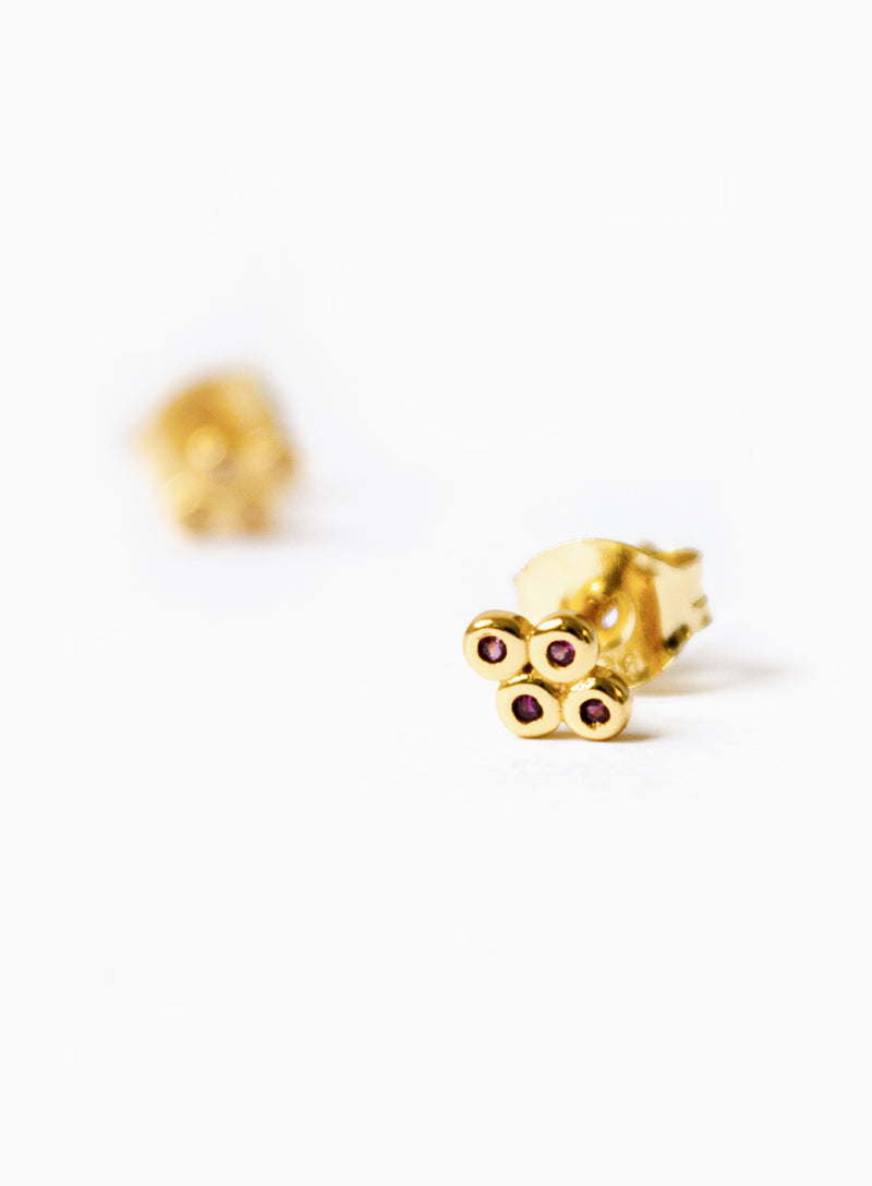 Rachel Earstud Ruby Gold