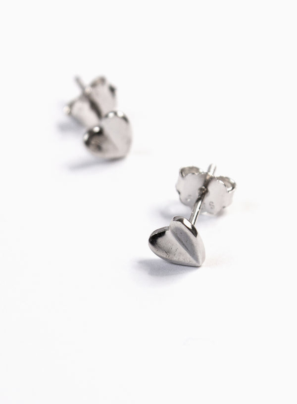 Vichy Heart Earstud Silver