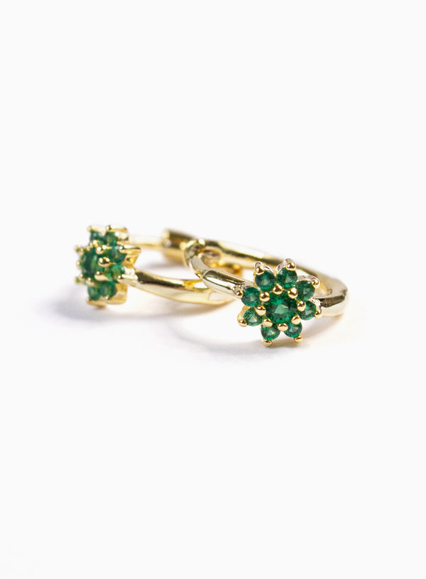 Fiorella Green Gold Earrings