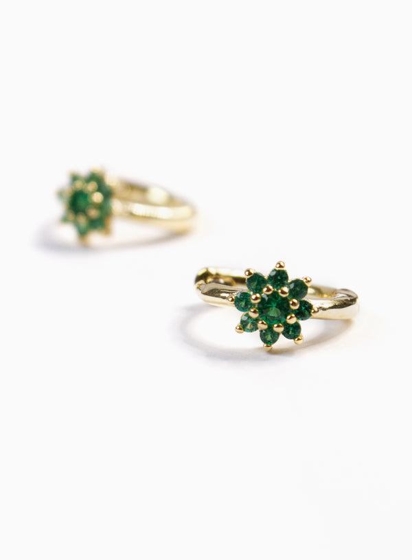 Fiorella Green Gold Earrings