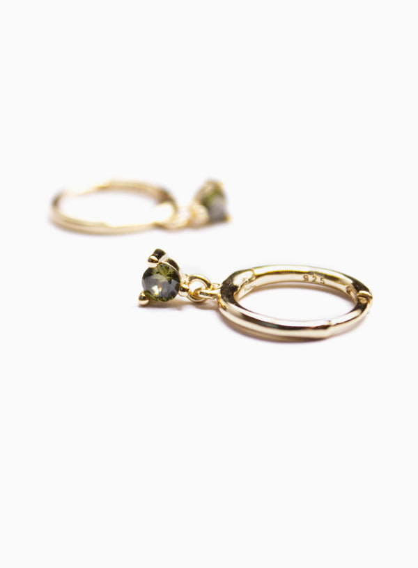 Bianca Green Gold Earrings