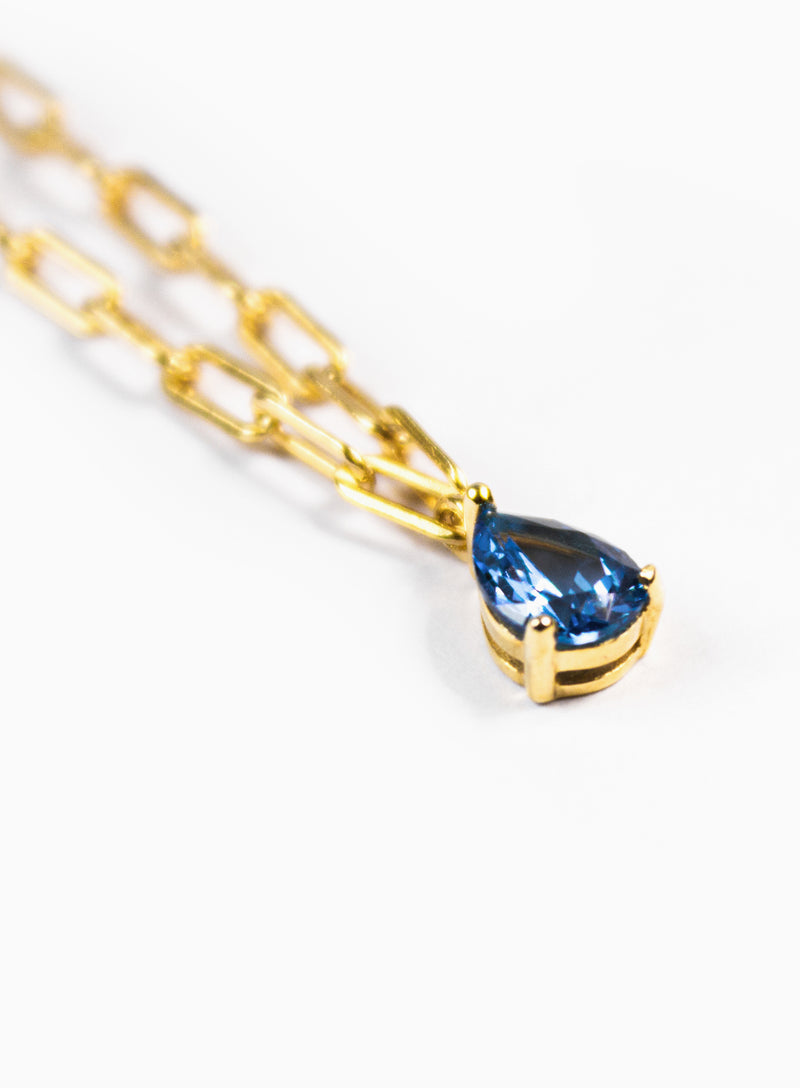 Amanda Blue Gold Necklace