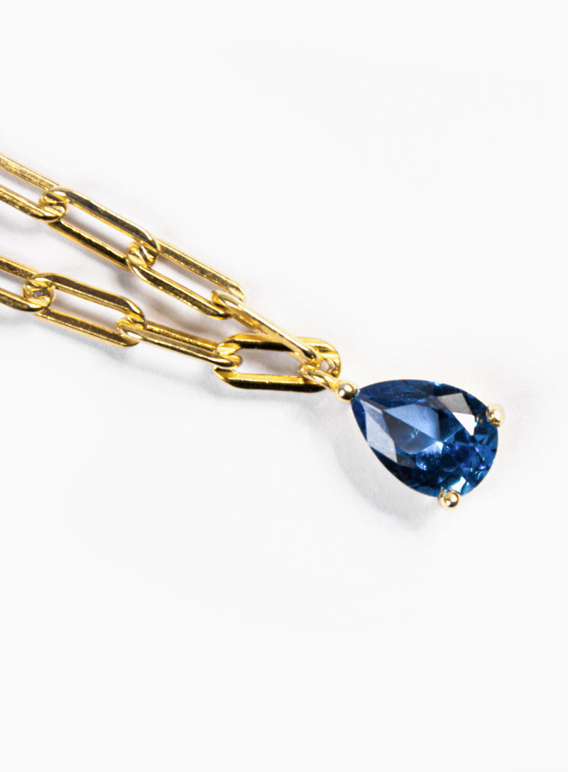 Amanda Blue Gold Necklace