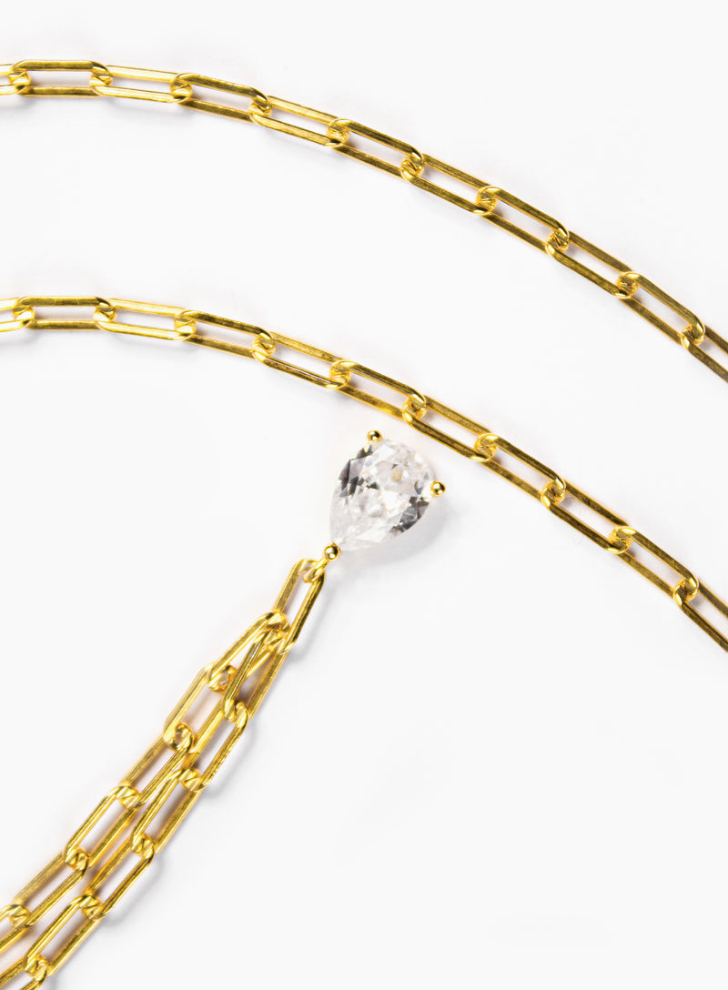 Amanda White Gold Necklace