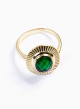 Alba Green Gold Ring